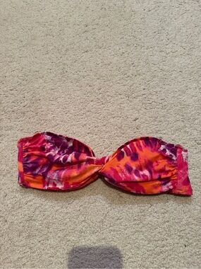 Victoria’s Secret tie dye twist strapless bandeau top